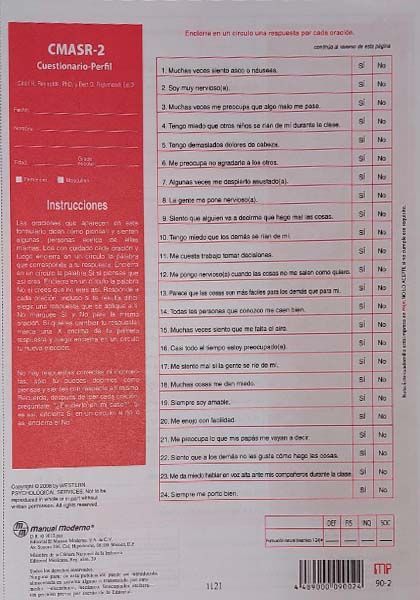 Cuestionario Perfil Paq 15